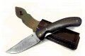 Нож складной Таежник (Дамасская сталь, дерево-венге)